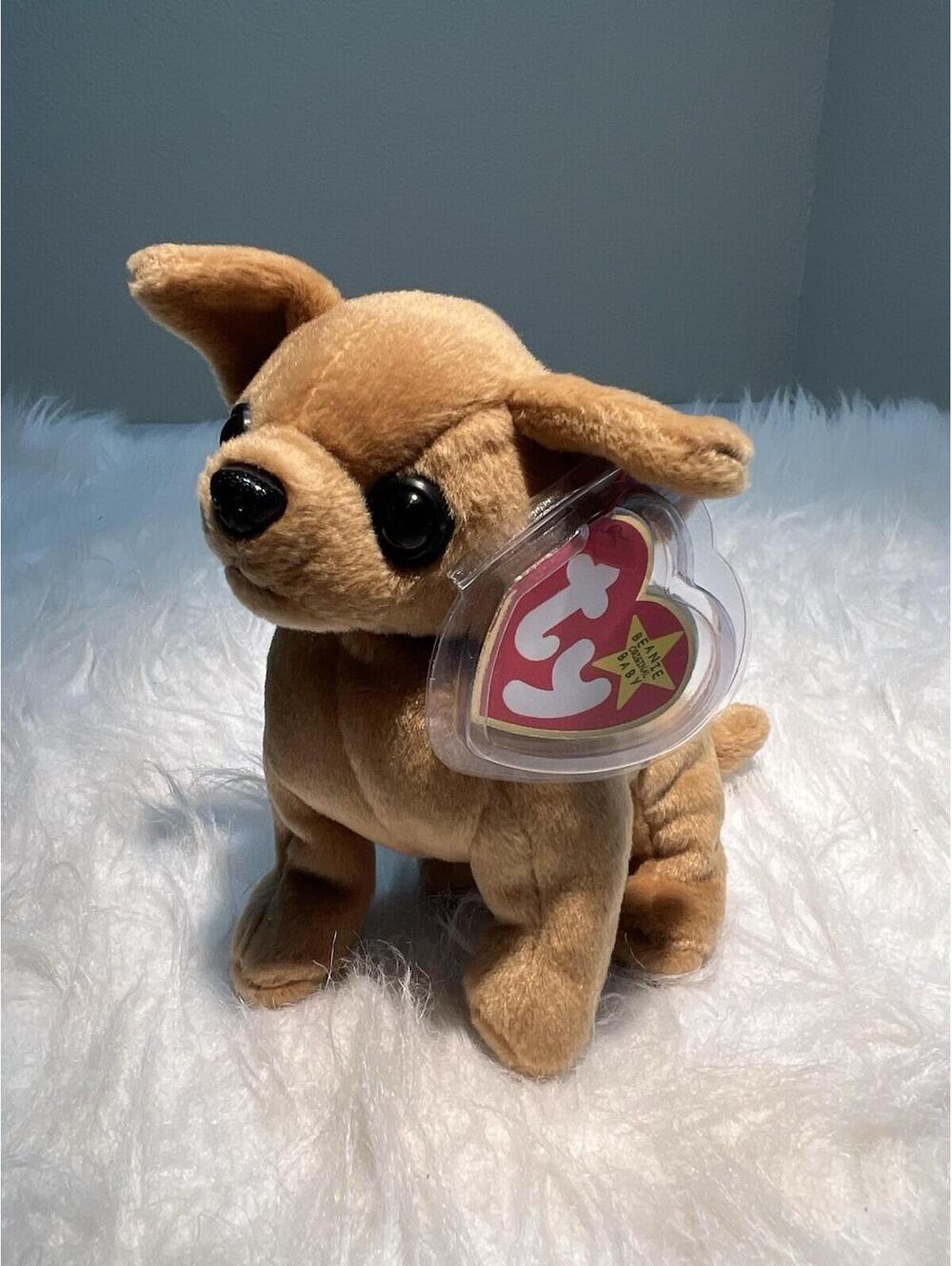 Ty Beanie Baby - TINY the Chihuahua Dog 5" NEW MWMTs Plush Stuffed Animal Toy